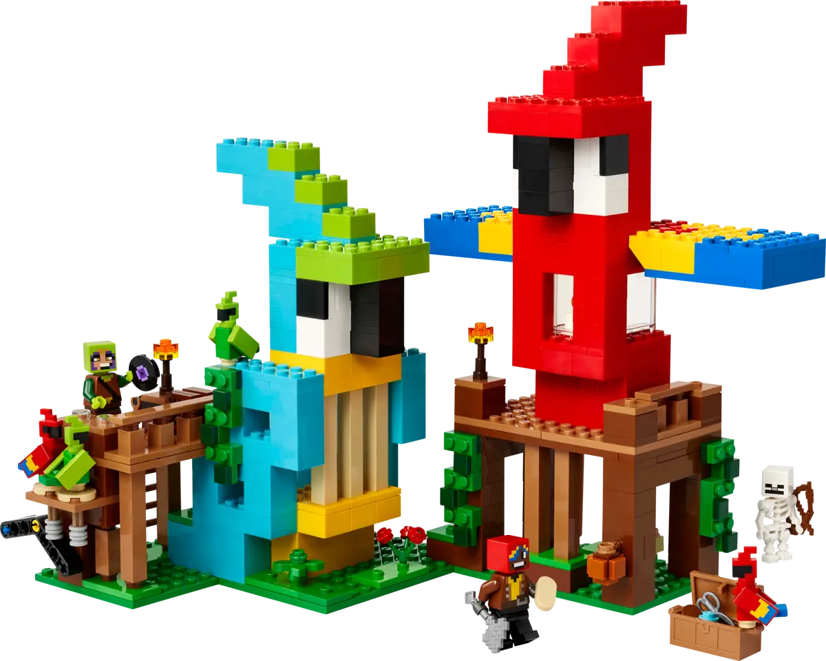 LEGO Minecraft 21282 The Parrot Houses