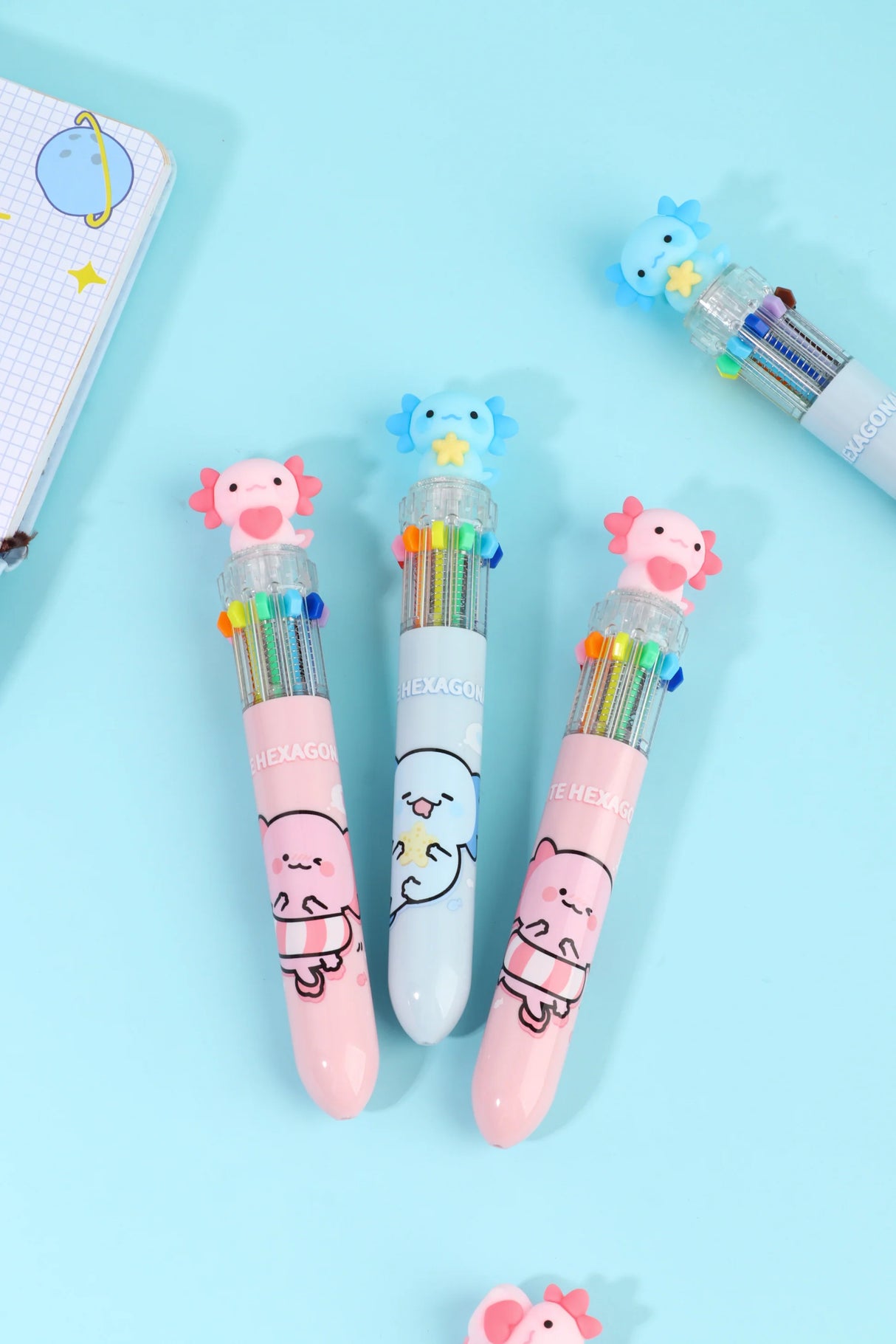 BC Mini Axolotl 10-Color Ball Pen