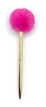 Plushest Pom Pom Pen White