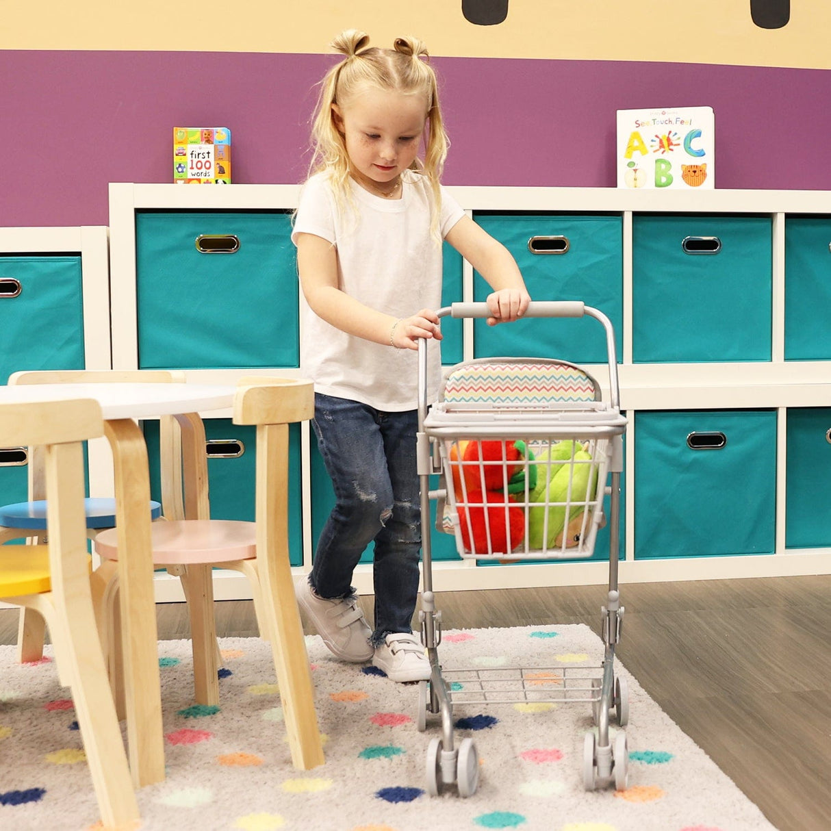 Adora Zig Zag Rainbow Shopping Cart