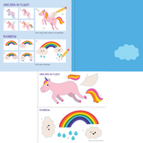 Sticker & Draw Unicorns & Friends (Create 30 Images)