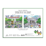 Springtime At the Library 500 Piece Double-Sided Puzzle