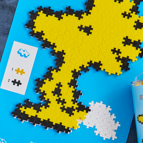 Plus-Plus Peanuts Puzzle By Number Tubes Woodstock