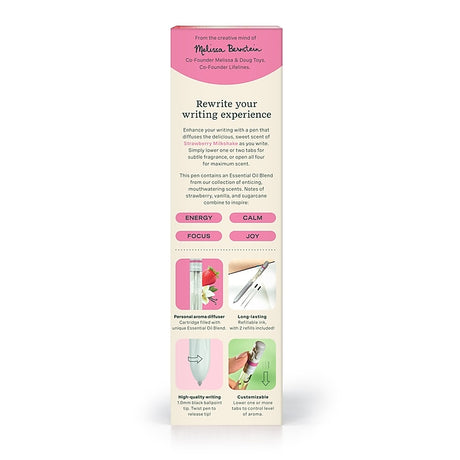 Lifelines Pen Diffuser with Essential Oil Blends - Strawberry Milkshake