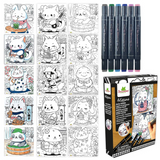 Artissimo -S Layout and Markers Kawaii Animals - 10y+