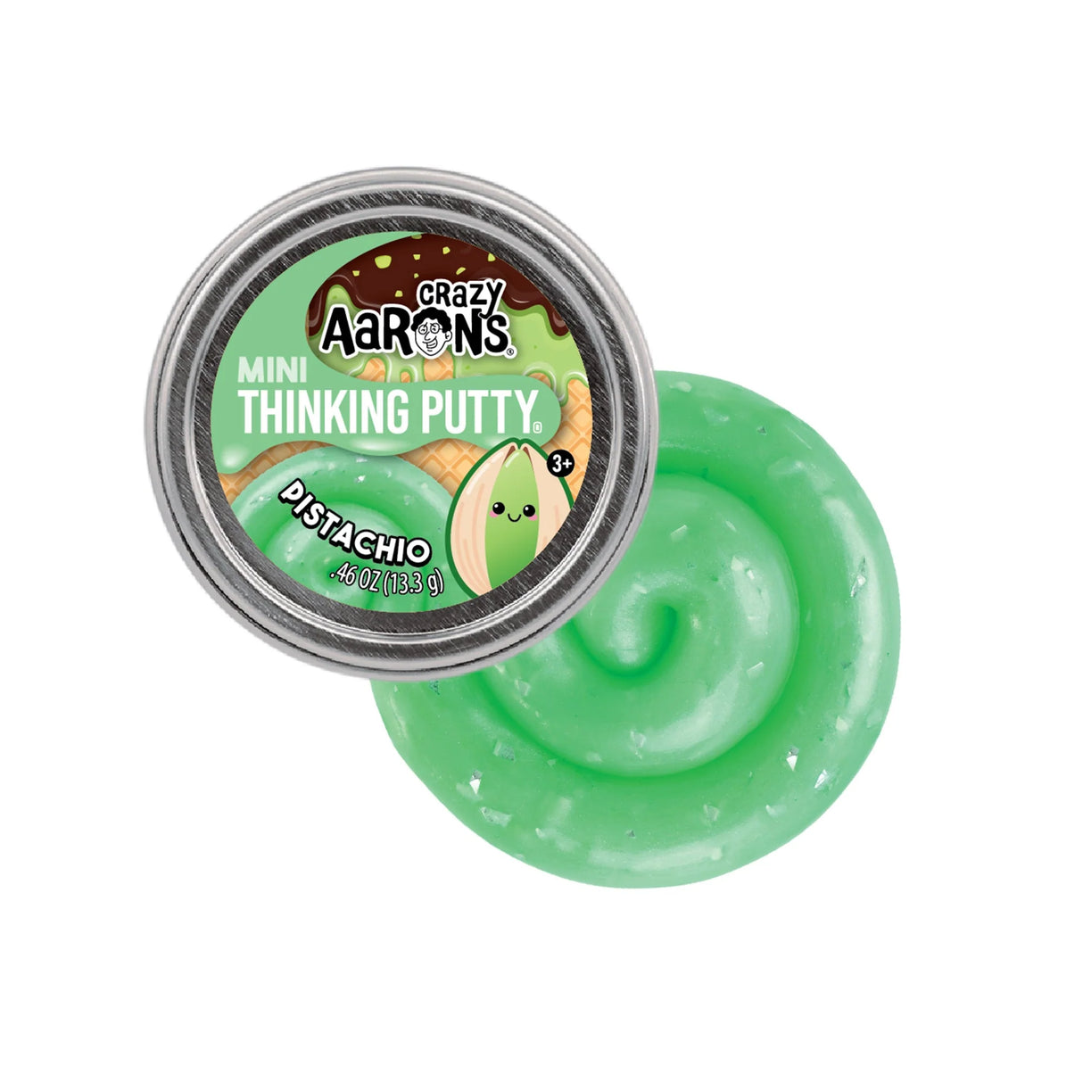 Crazy Aaron Pistachio Mini Tin Thinking Putty