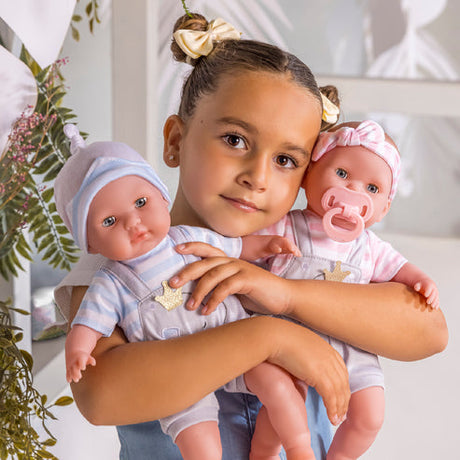 Berenguer Boutique Baby Doll Twins Gift Set - 15 in