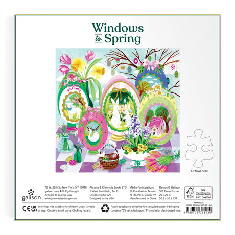 Windows To Spring 500 Foil Piece Puzzle