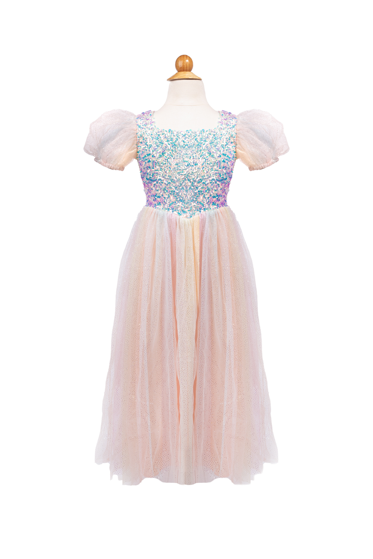 Rainbow Sherbert Sparkle Dress, Size 5-6