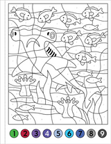 Color By Number Under the Sea
