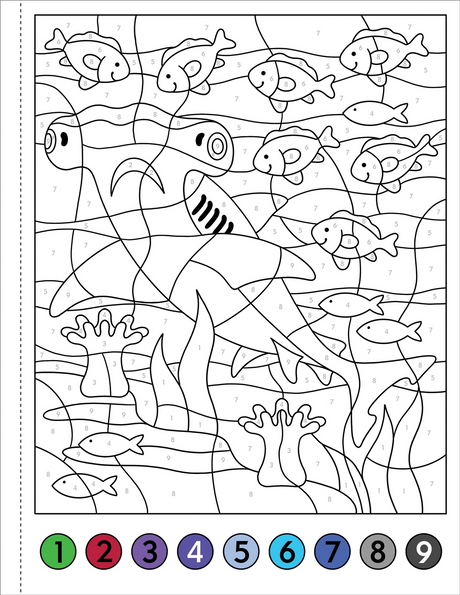 Color By Number Under the Sea