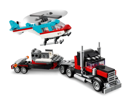 LEGO Creator 31146 Flatbed Truck with Helicopter