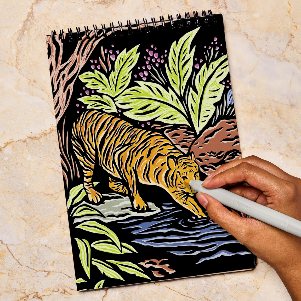 Lifelines Flowart Hidden Patterns Animals