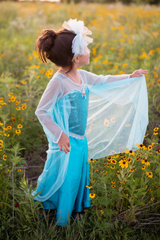 Ice Queen Dress With Cape 5-6