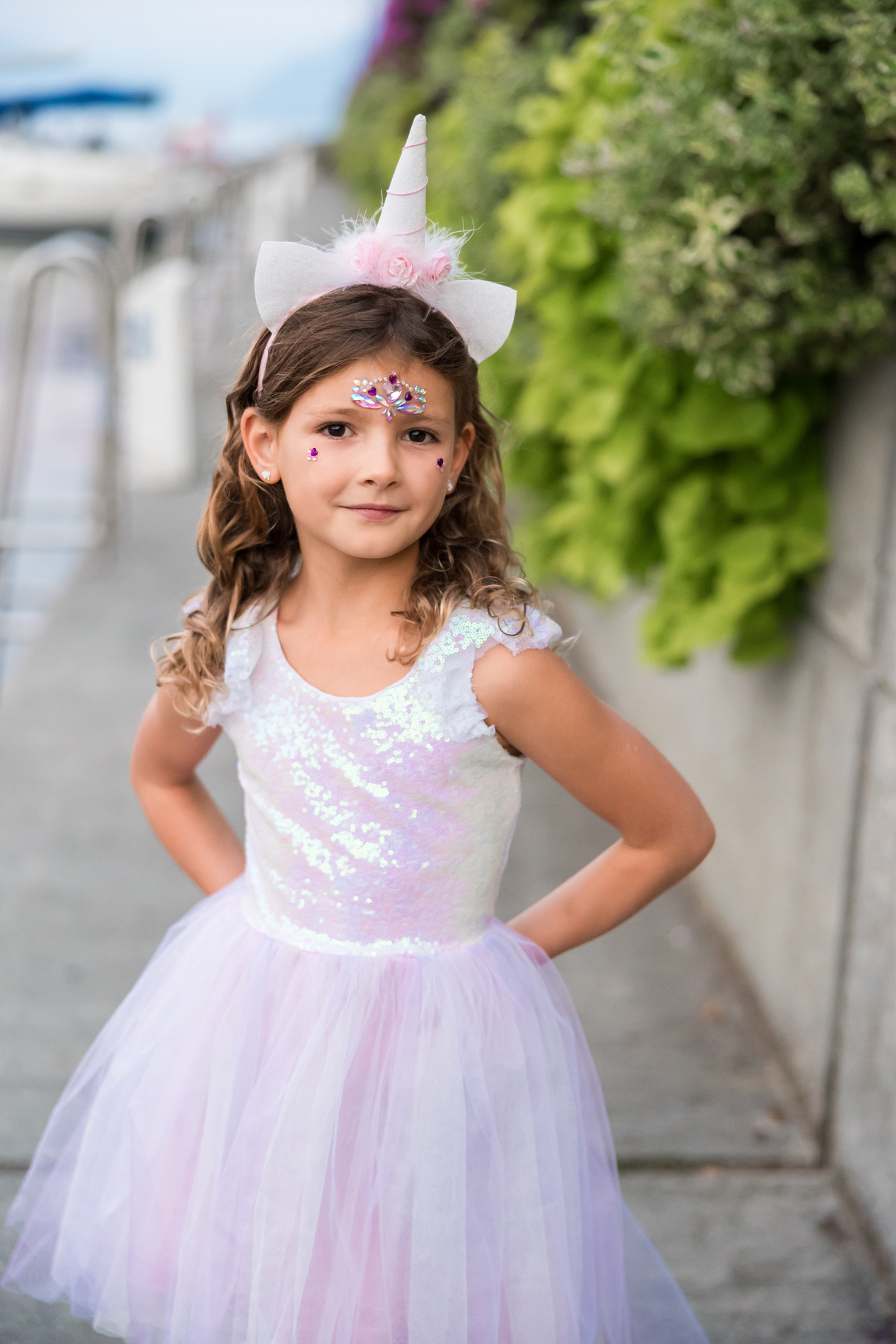 Dreamy Unicorn Dress and Headband 5/6