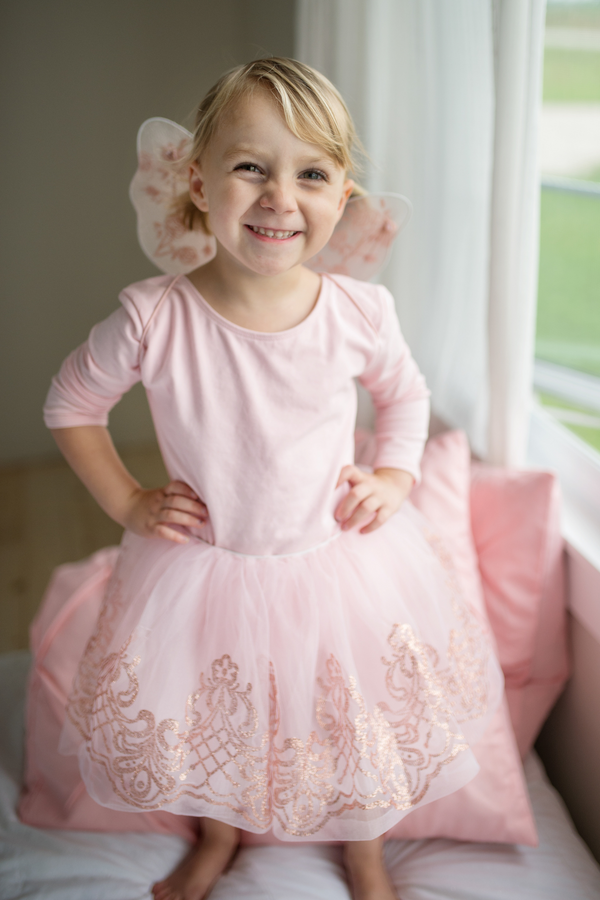 Rose Gold Tutu & Wings Set 4-6