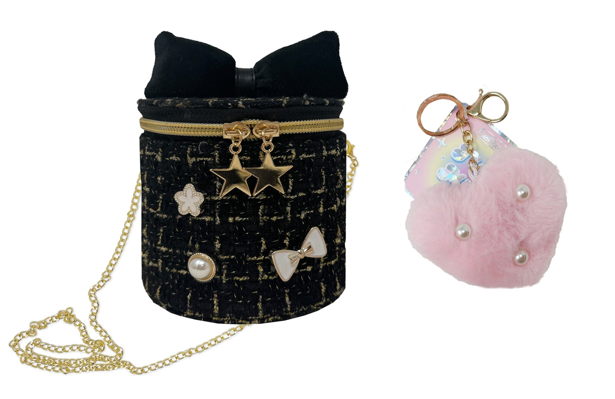 Tiny Mini Fashion Bag with Keychain - Good Day