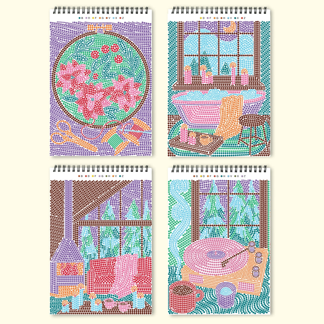 Lifelines Flowart-Dot By Letter - Snowed In Winter