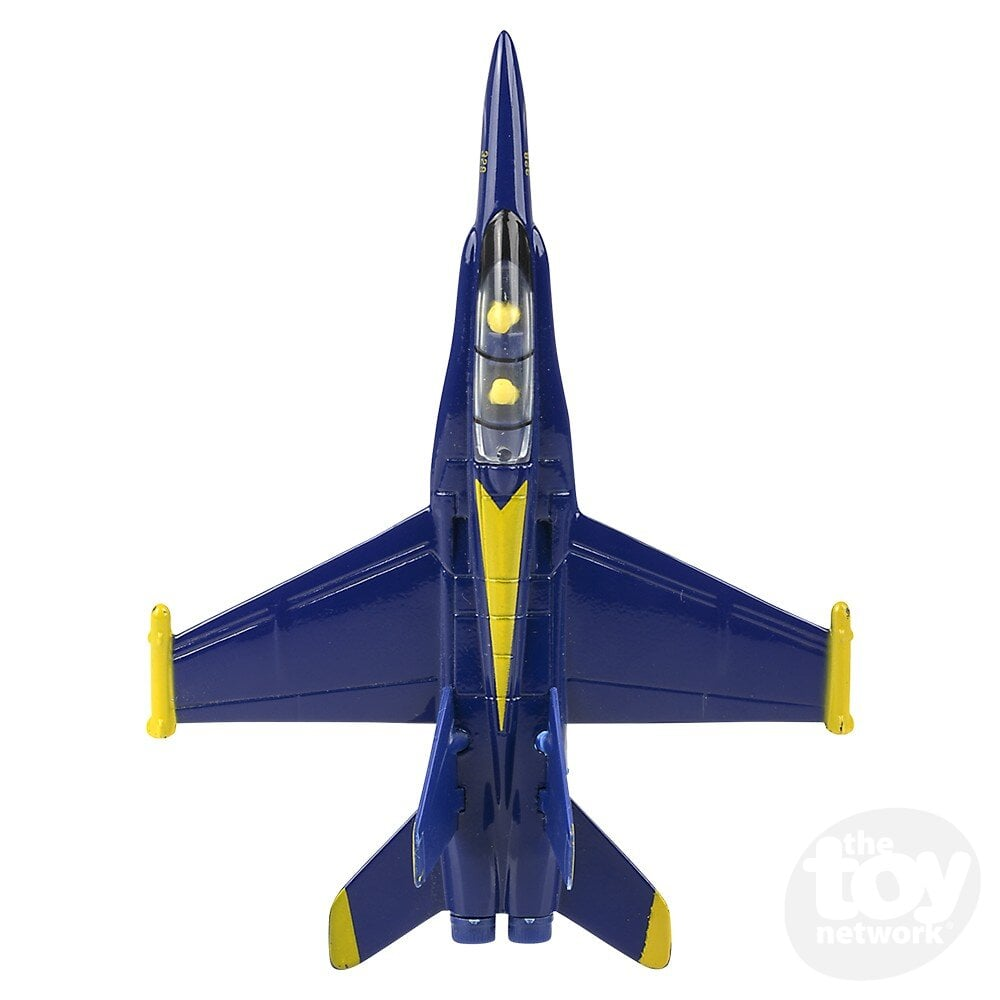Die-Cast Pull Back F-18 Blue Angel 6.5"