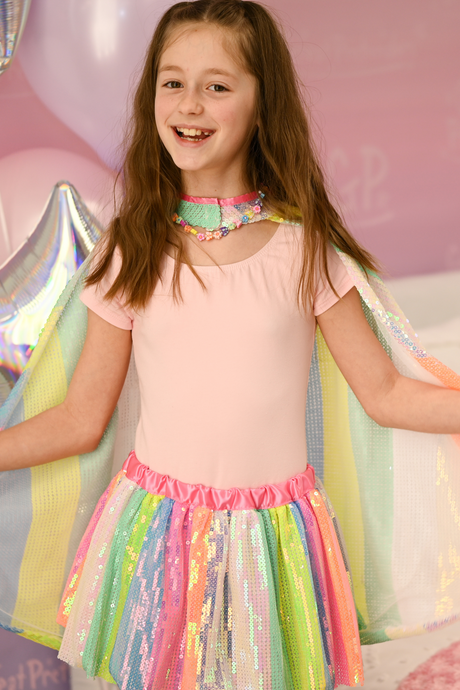 Stripy Sequins Skirt 4/6