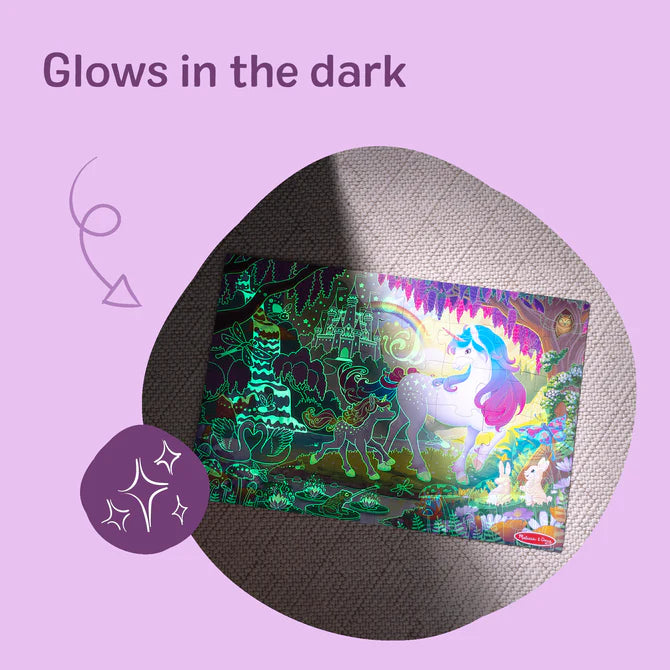 Glow In The Dark Unicorn Floor Puzzle