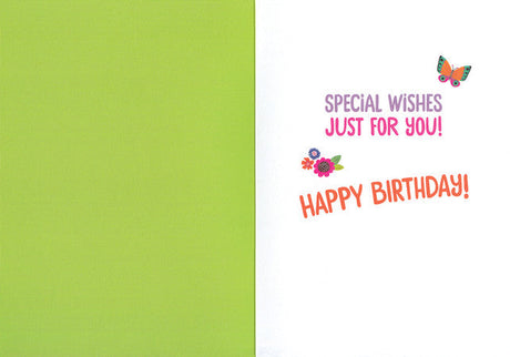 Horse and Butterfly Foil Card