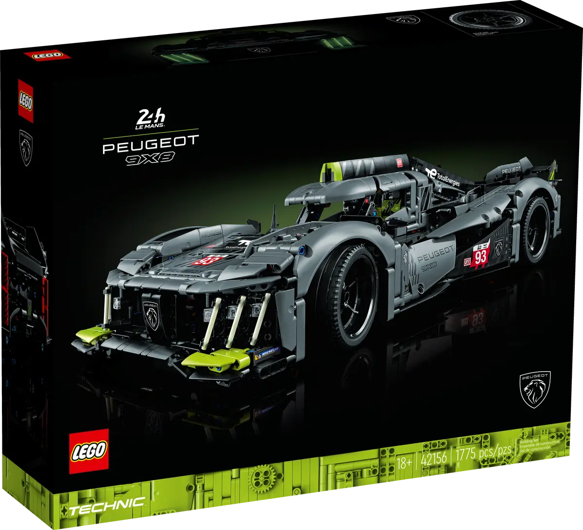 LEGO Technic 42156 Peugeot 9X8 Le Mans Race Car