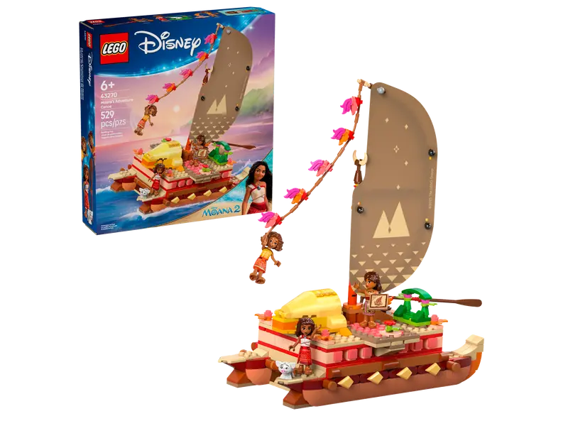 LEGO Disney 43270 Moanas Adventure Canoe
