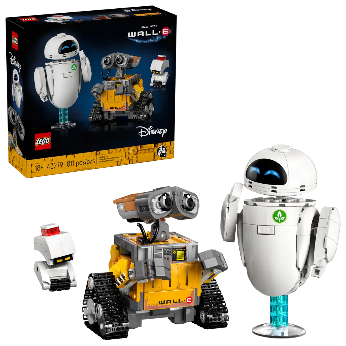 LEGO Disney 43279 Pixar WALL-E and EVE