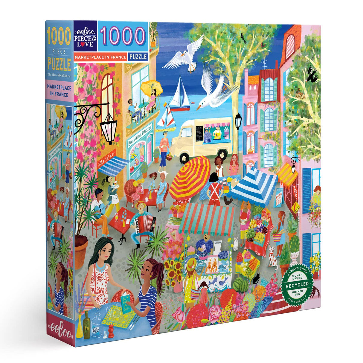 Marketplace in France 1000 Piece Puzzle