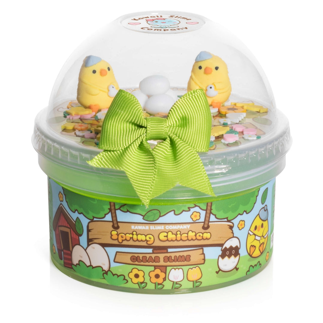 Spring Chicken Clear Kawaii Slime