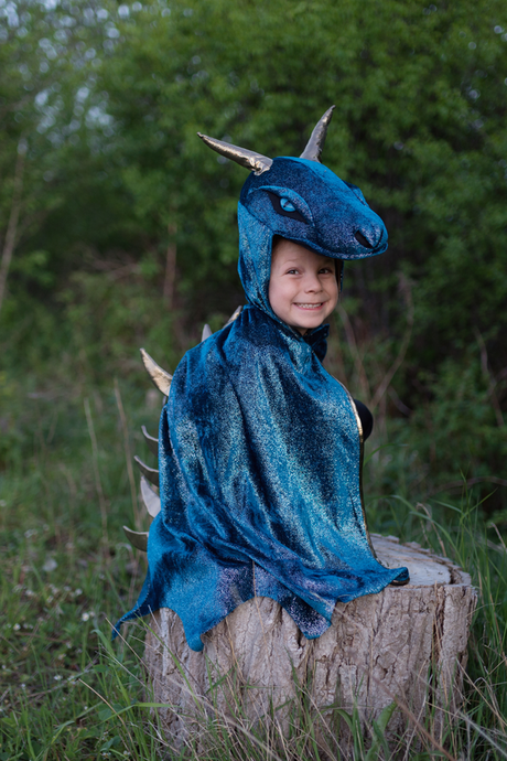 Starry Night Dragon Teal/Gold, Size 5-6