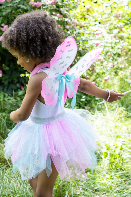 Think Mint Pink Skirt, Wings & Wand Set, Size 4/6