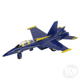 Die-Cast Pull Back F-18 Blue Angel 6.5"