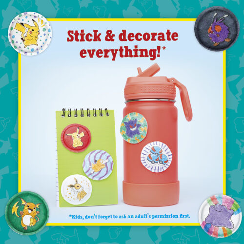 Klutz Pokemon Color-In 3D Puffy Stickers