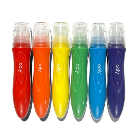 Easy Squeezy: Squeezable Poster Paint Brushes (Set of 6)