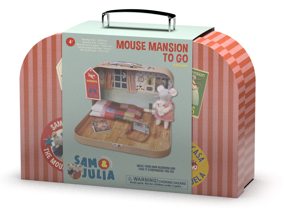 Sam & Julia Mouse Mansion To Go Bedroom