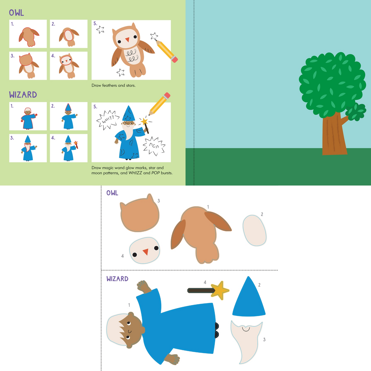Sticker & Draw Unicorns & Friends (Create 30 Images)