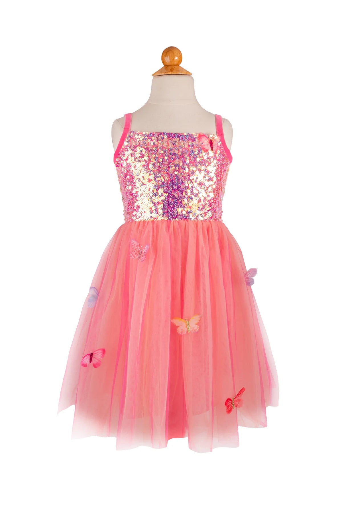 Butterfly Bliss Dress, Hot Pink, Size 5-6