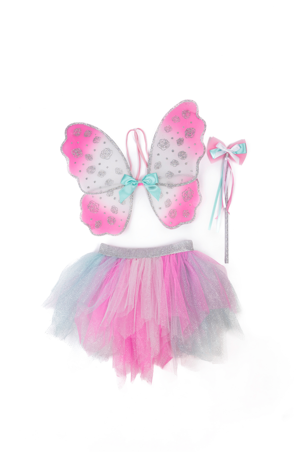 Think Mint Pink Skirt, Wings & Wand Set, Size 4/6