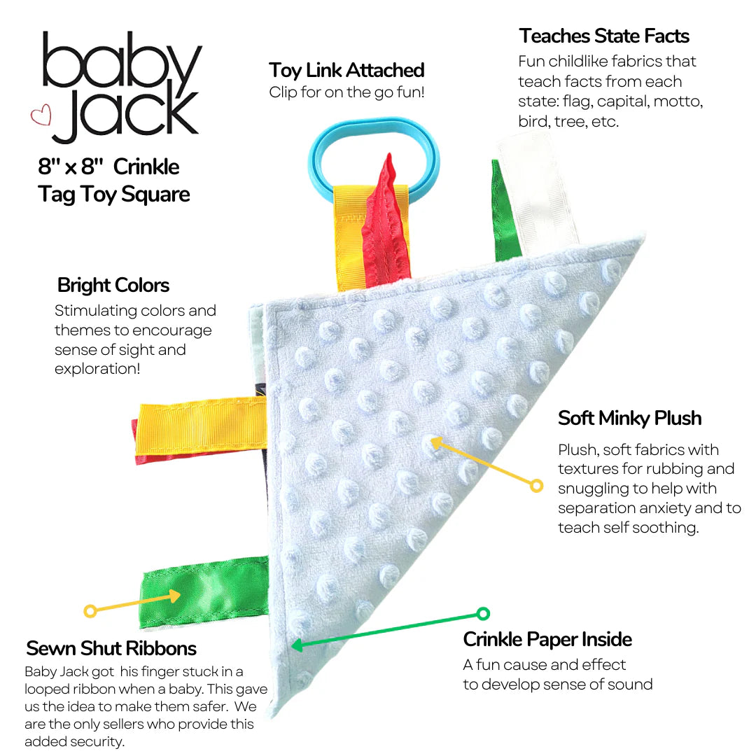 Baby Jack Vermont Crinkle Square