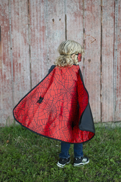 Reversible Spider/Bat Cape & Mask, Size 3-4