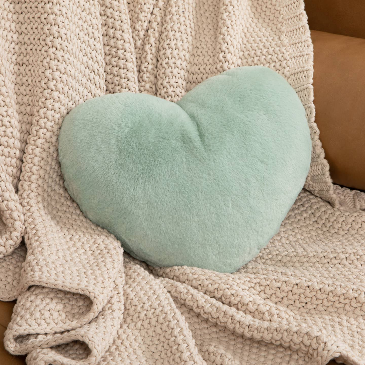 Heart to Hug Pillow - Sea Glass