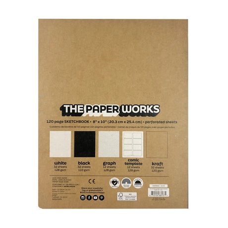 The Paper Works: Sketchbook (8" X 10")