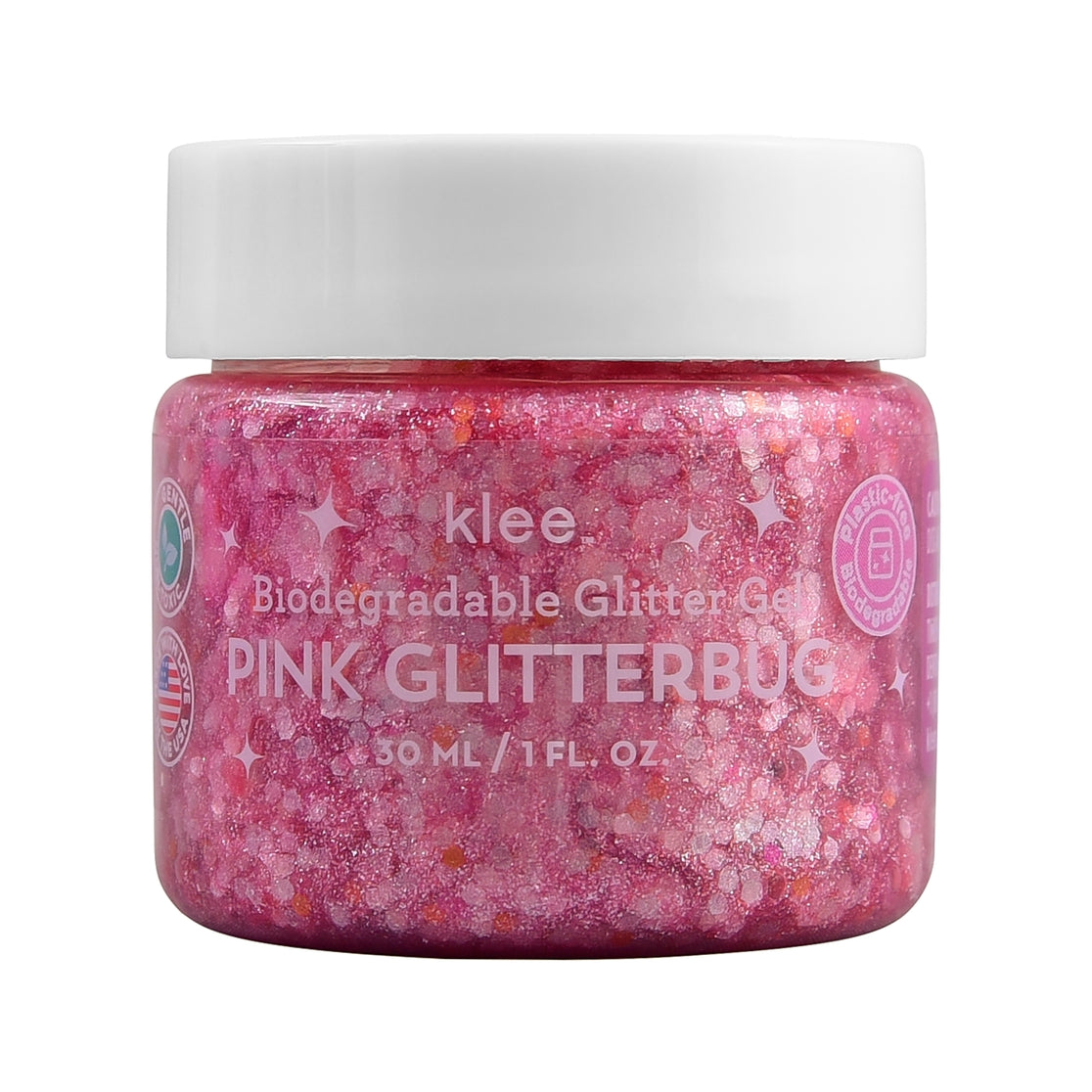 Klee Naturals Body Glitter Pink Glitterbug 2 oz