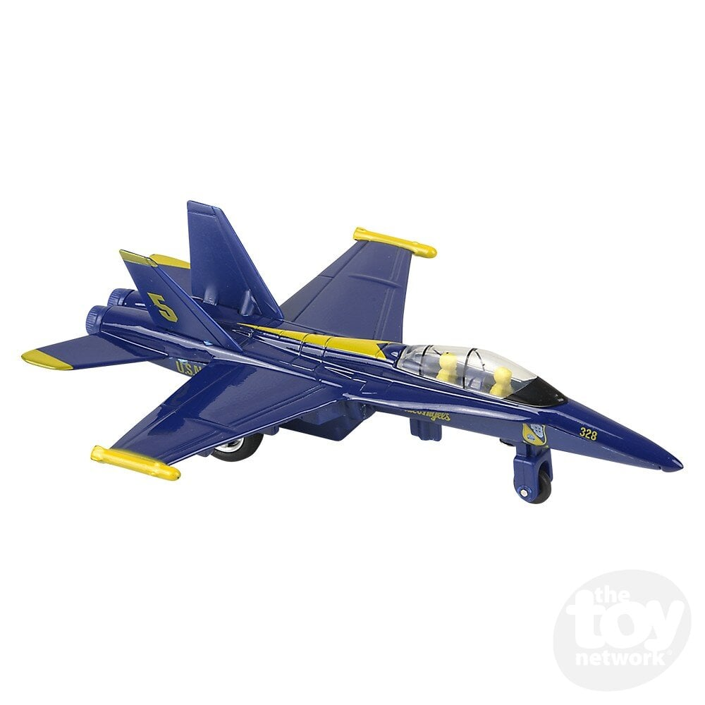 Die-Cast Pull Back F-18 Blue Angel 6.5"