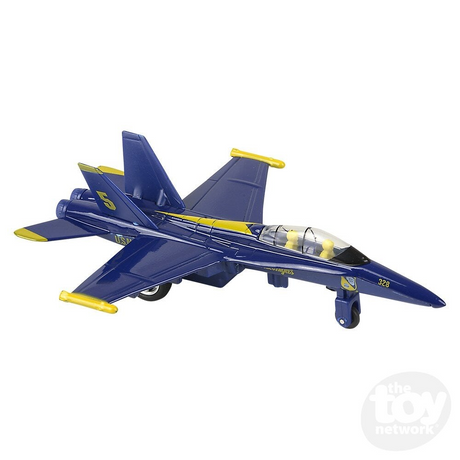 Die-Cast Pull Back F-18 Blue Angel 6.5"
