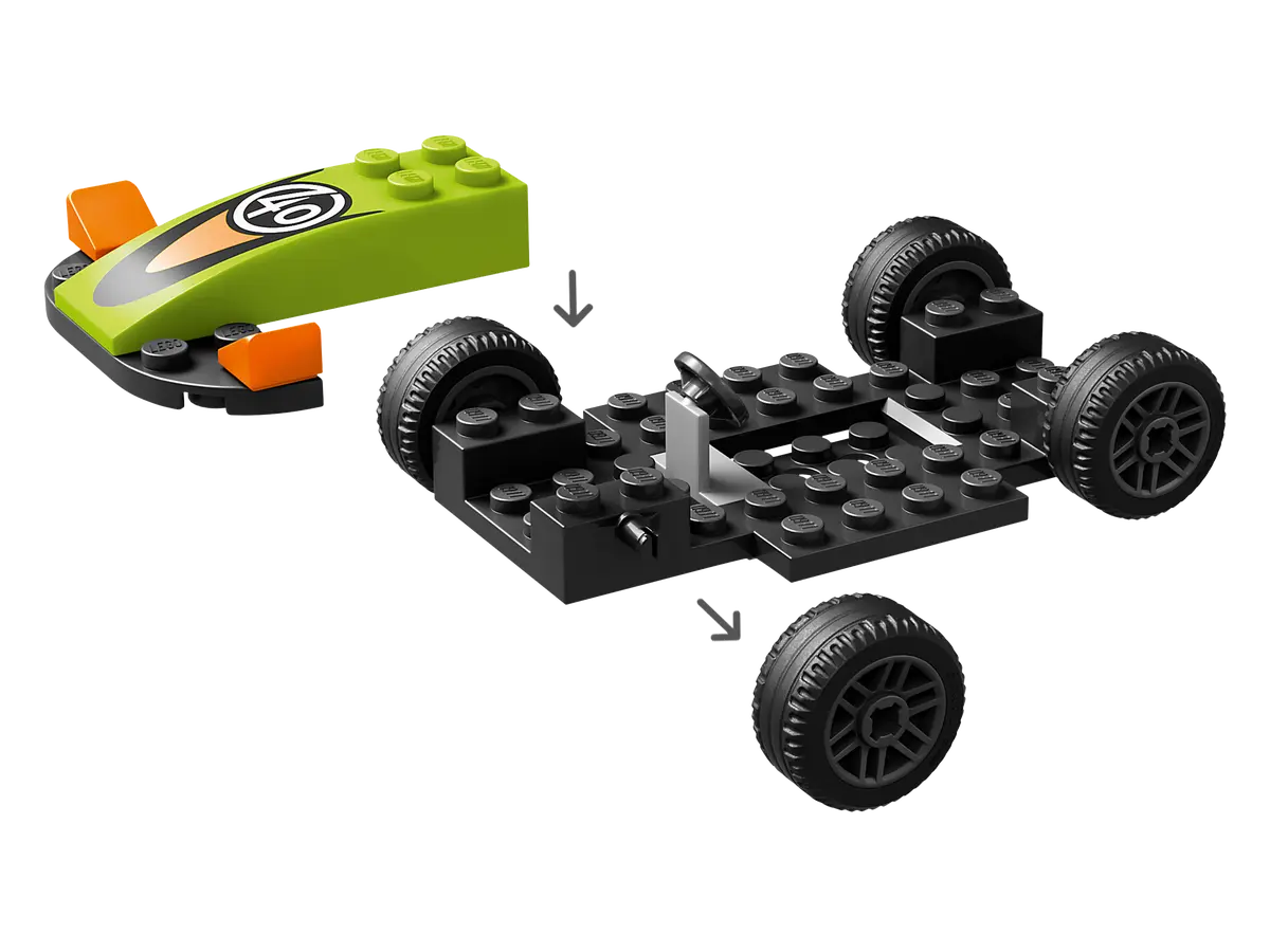 LEGO City 60399 Green Race Car