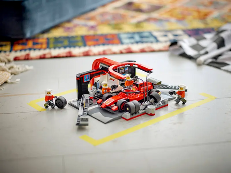LEGO City 60443 F1 Pit Stop & Pit Crew with Ferrari Car
