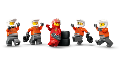 LEGO City 60443 F1 Pit Stop & Pit Crew with Ferrari Car